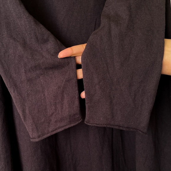 Rundholz Relaxed Tie Turtleneck Tunic Dress Long Sleeve Cashmere Mocca S NWT - Picture 3 of 6